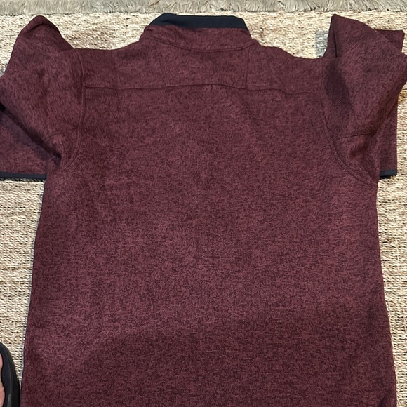 Columbia Men's Burgundy Zip-Up Sweater - Picture 3 of 4